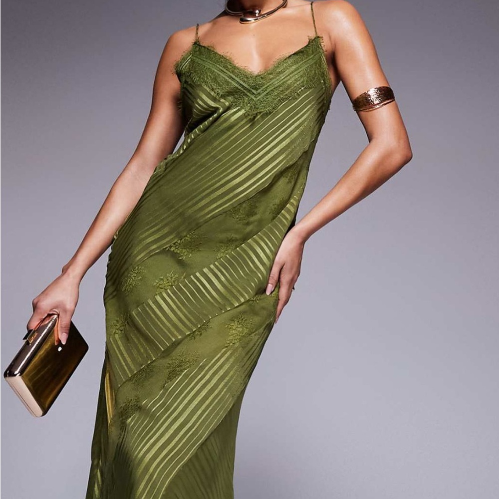 ASOS Olive Green Maxi Dress